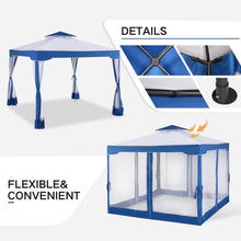 Pavillon 3x3m Stahlrahmen Outdoor Gartenparty
