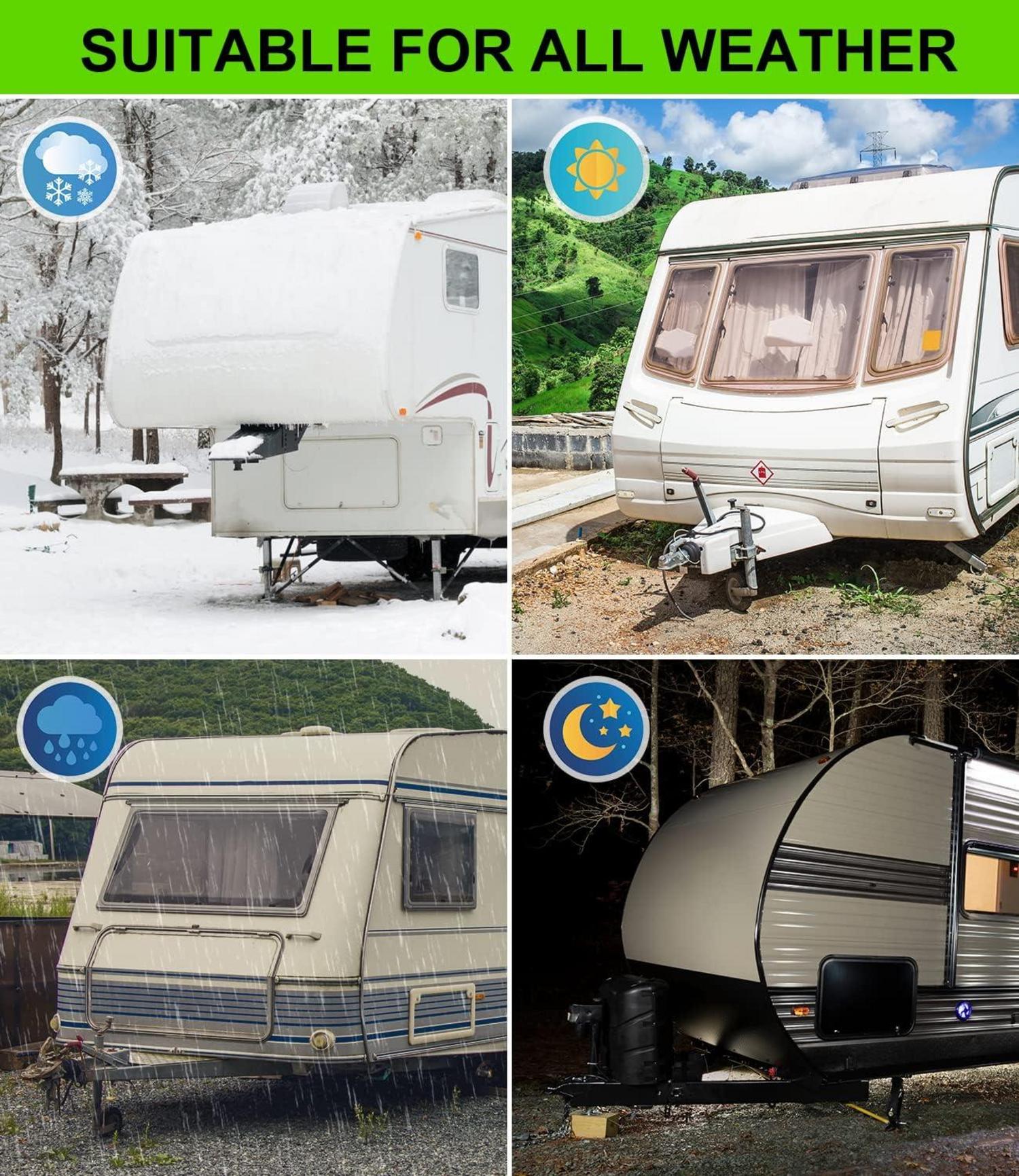 Deichselabdeckung Universal Wohnwagen Anhängerkupplung Schutzhülle Schwarz