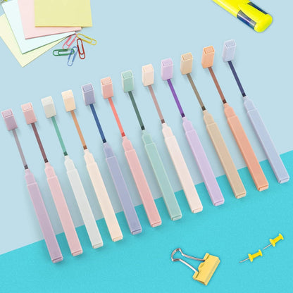 Pastell Textmarker Set 12 Stk. Ästhetische Highlighter Pen
