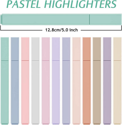 Ästhetische Pastell Textmarker Stifte 12er Set Highlighter Pen Halloween