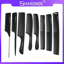 Professionelles Barber Carbon Kamm Set Haarkamm 8 Stück
