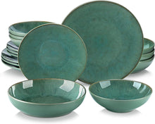 Tafelservice Steinzeug Vintage 16 tlg Set Geschirr für 4 Personen