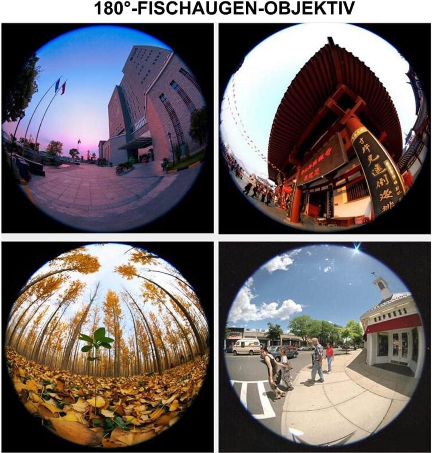 180° Fisheye-Objektiv mit Clip für iPhone Samsung Pixel BlackBerry