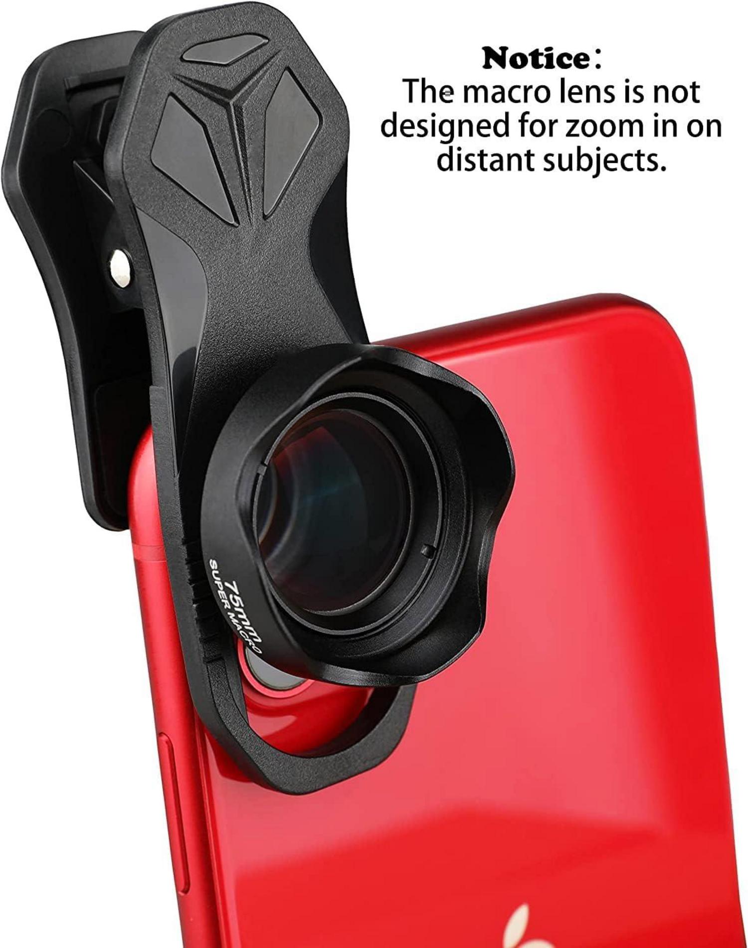 75mm Makro-Objektiv für iPhone Samsung Pixel BlackBerry mit