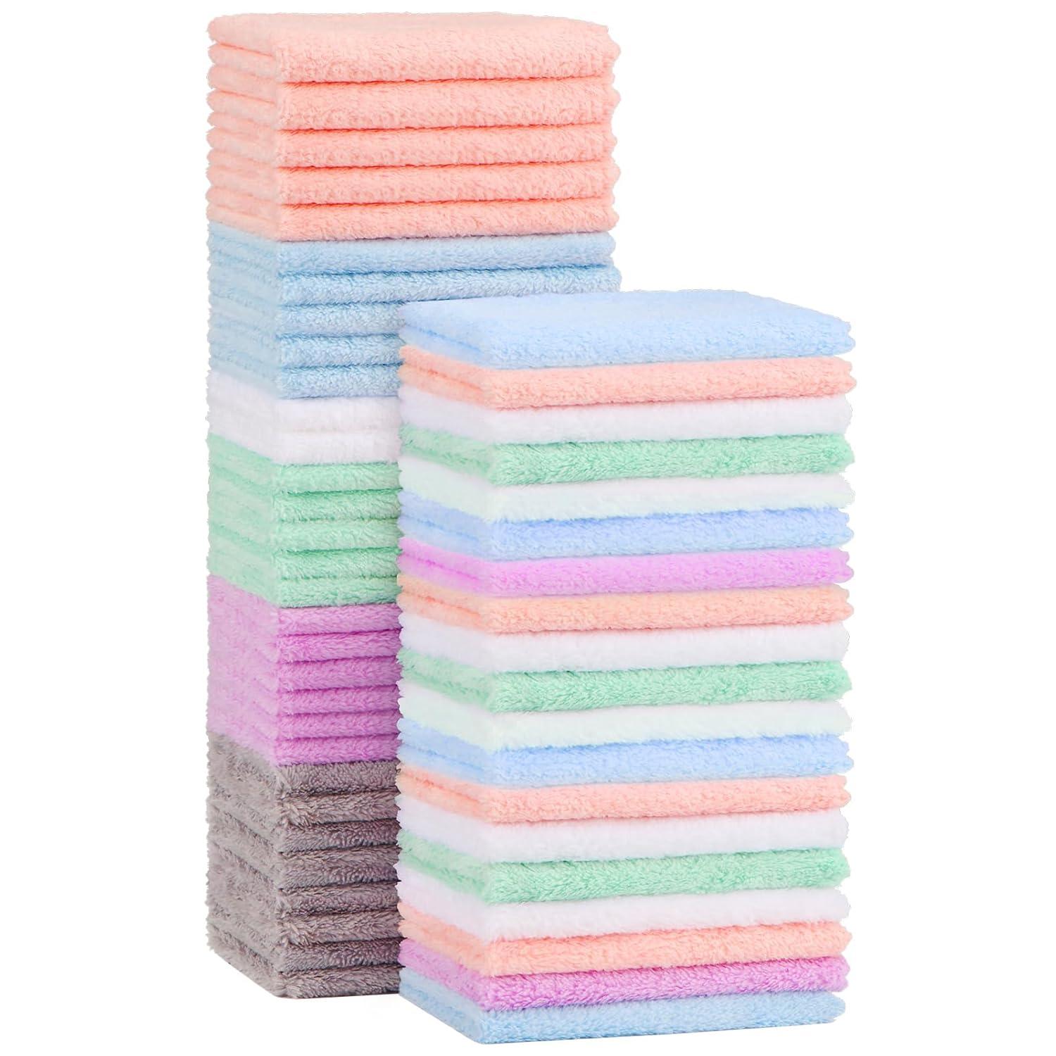 Baby Mikrofaser Coral Fleece Waschlappen 50er-Pack
