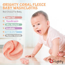 Baby Waschlappen 50er-Pack, Mikrofaser Coral