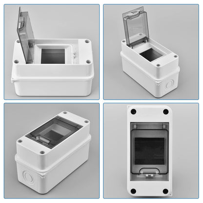 2er Set Aufputz Sicherungskasten IP65-1 Reihig 3 Module Feuchtraum
