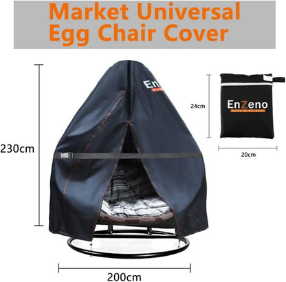 Enzeno Outdoor Pod Doppel-Eierstuhlbezug wasserdicht