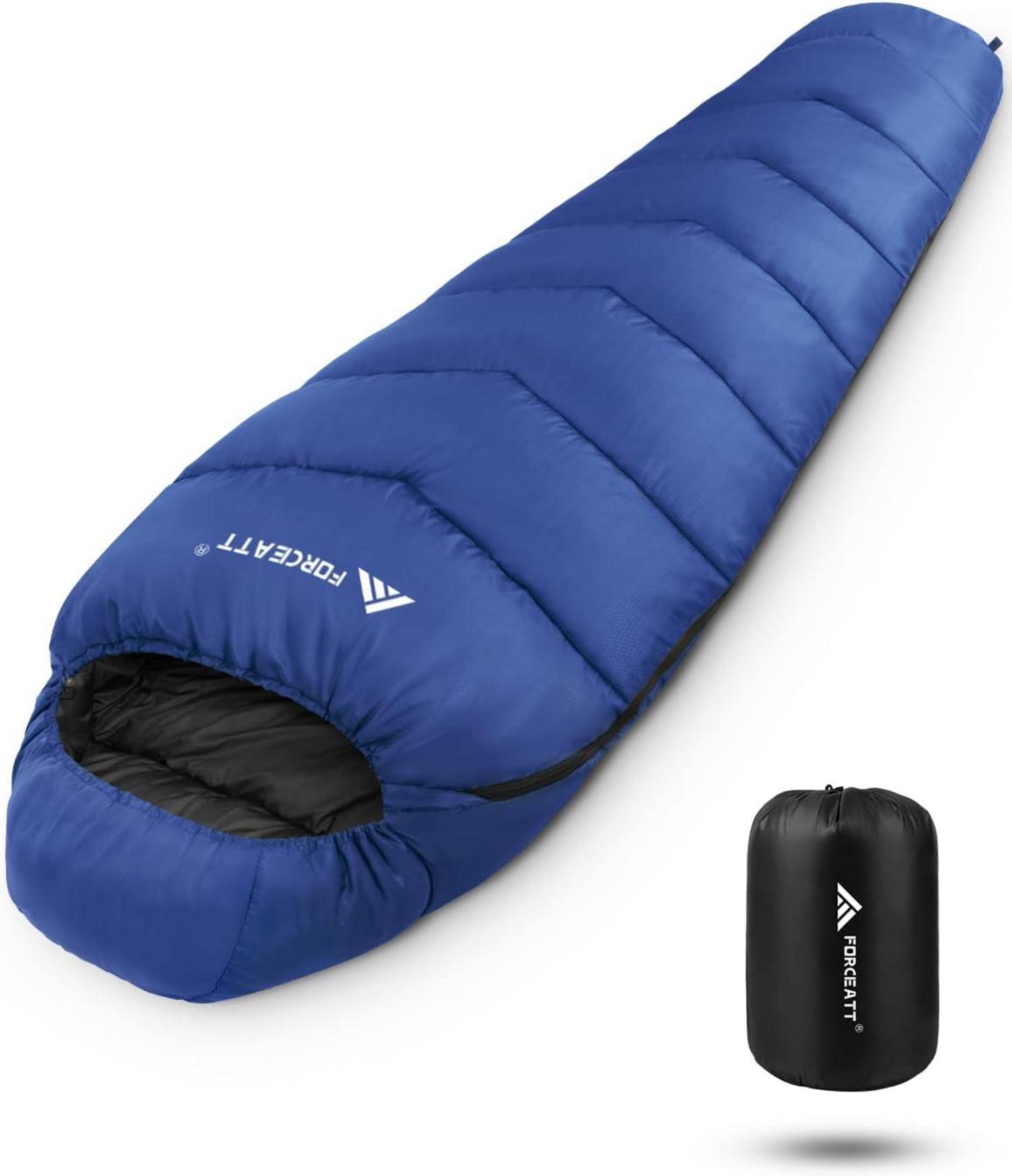 Mumienschlafsack Winter -7 ℃ Bis 20 ℃ 4 Jahreszeiten 2,4kg 210 X 80 CM