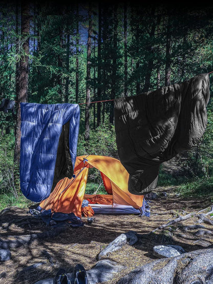 Forceatt Schlafsack Winter -7 Bis 20 Grad 4 Jahreszeiten Mumienschlafsack 210x80cm Schwarz