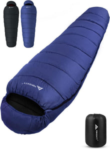 Mumienschlafsack Winter 4-Jahreszeiten -7 Bis 20 ℃ 2,4kg 210x80cm Blue