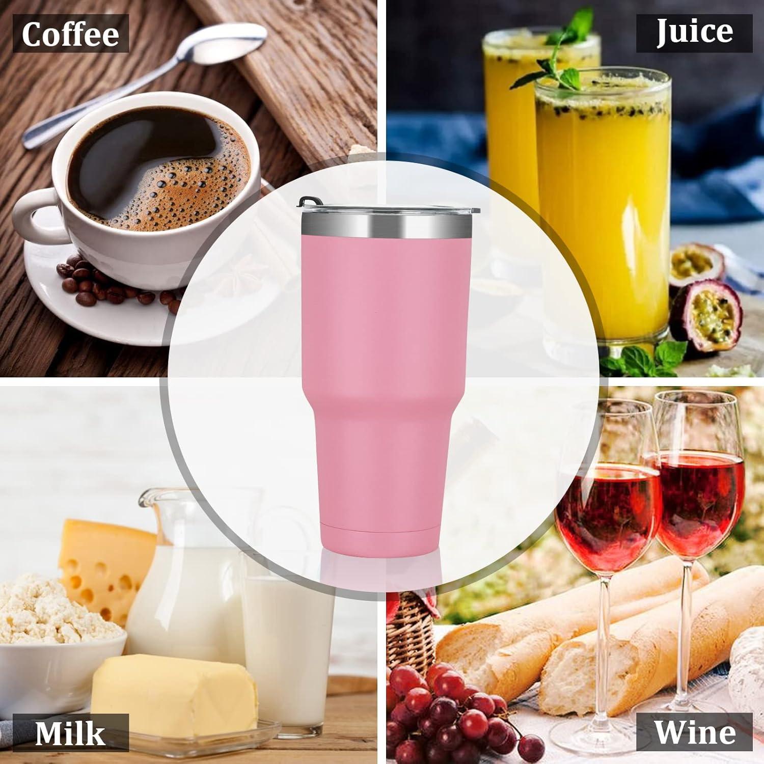 30oz Thermobecher Edelstahl Trinkbecher mit Strohhalm