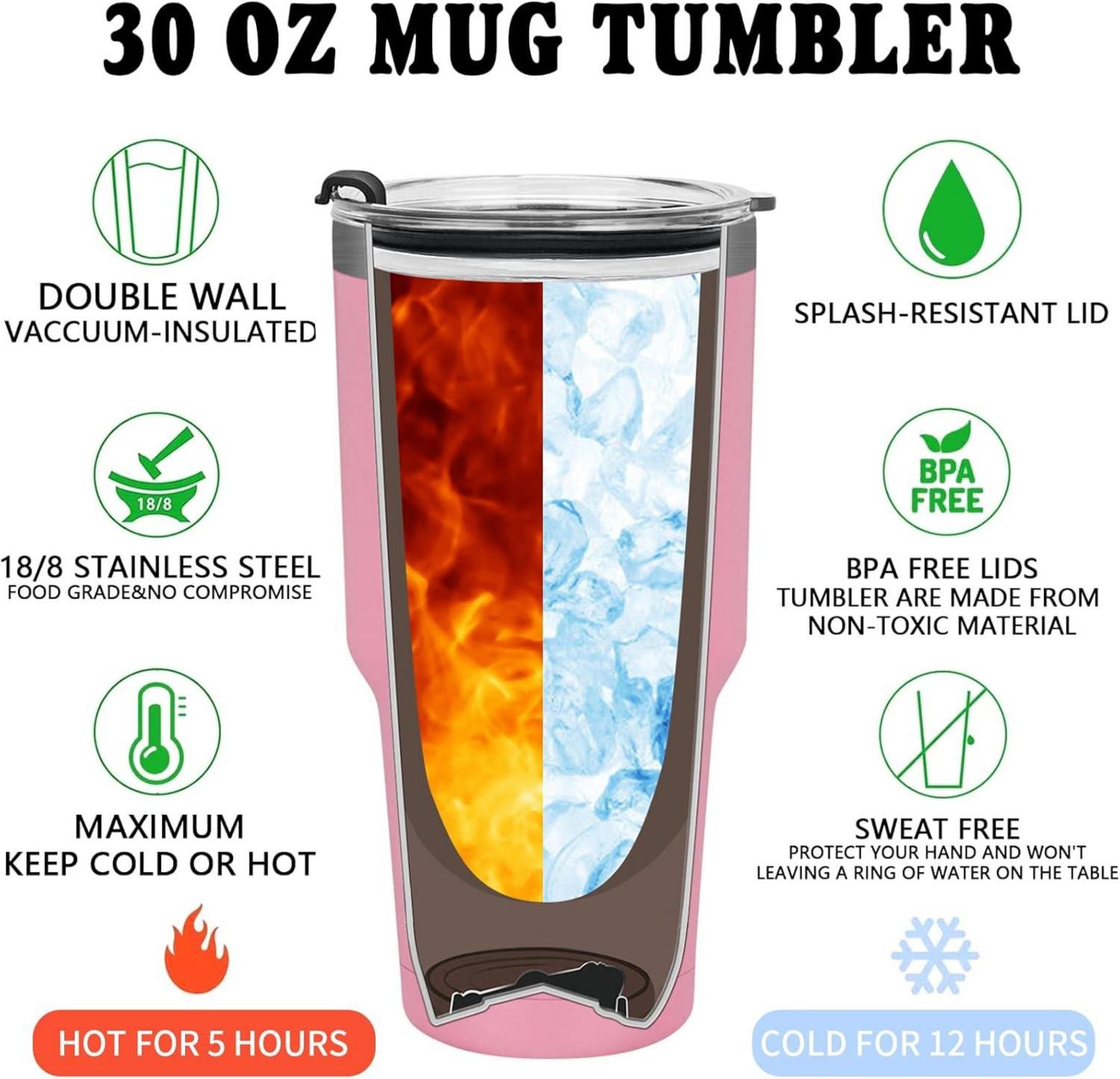 Livole 30oz Trinkbecher Edelstahl Thermobecher Kaffee Camping Tasse Vakuum