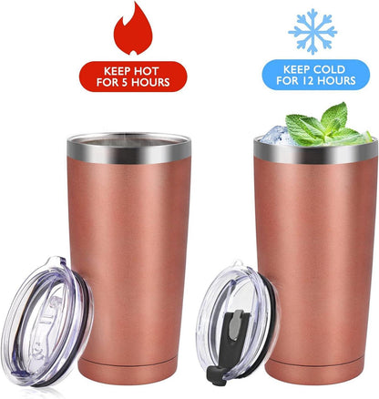 Thermobecher 20oz 600ml Strohhalm Deckel Edelstahl Doppelwandig Vakuum