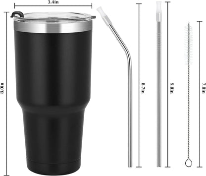 Livole 30oz Trinkbecher Thermobecher Kaffee to go Camping Tasse Schwarz