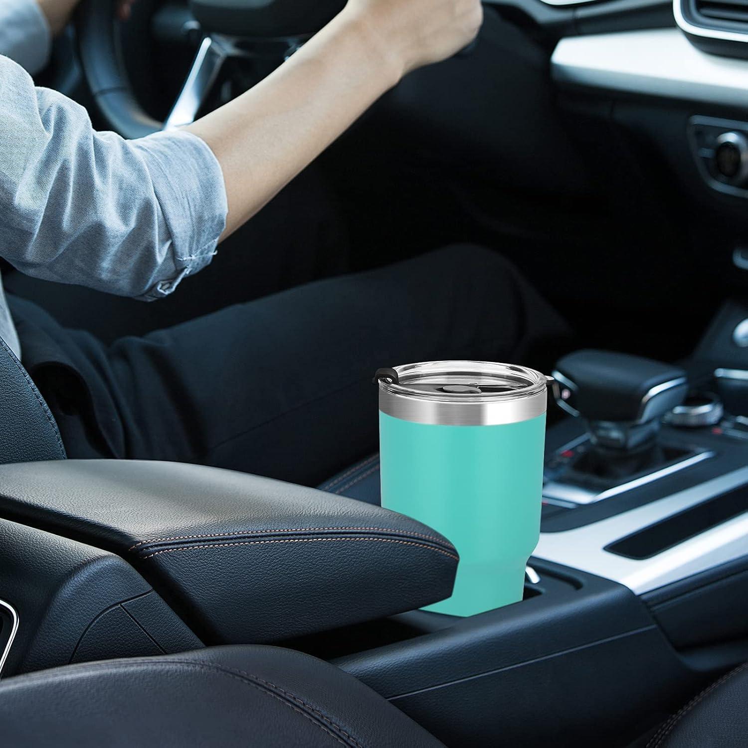 Livole 30oz Thermobecher mit Strohhalm und Zubehör, Türkis