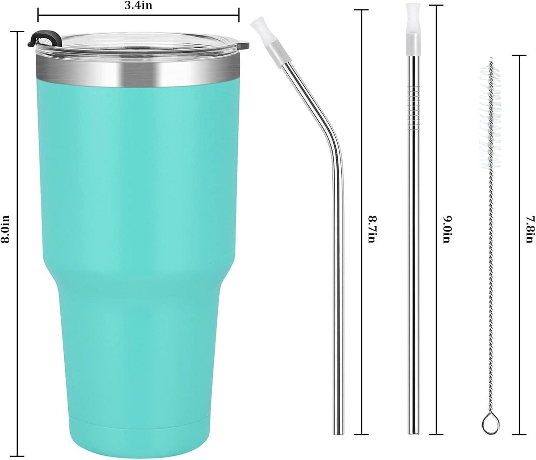 Livole 30oz Thermobecher Trinkbecher Türkis Doppelwandig Vakuum Isoliert