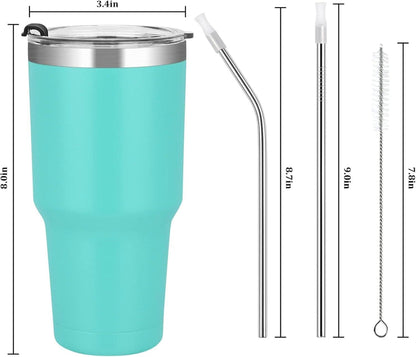 Livole 30oz Thermobecher Trinkbecher Türkis Doppelwandig Vakuum Isoliert