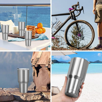 Livole 30oz Trinkbecher Edelstahl mit Strohhalm