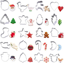 Weihnachts Ausstechformen Set 20 Stück Mini Edelstahl Lebkuchenmann