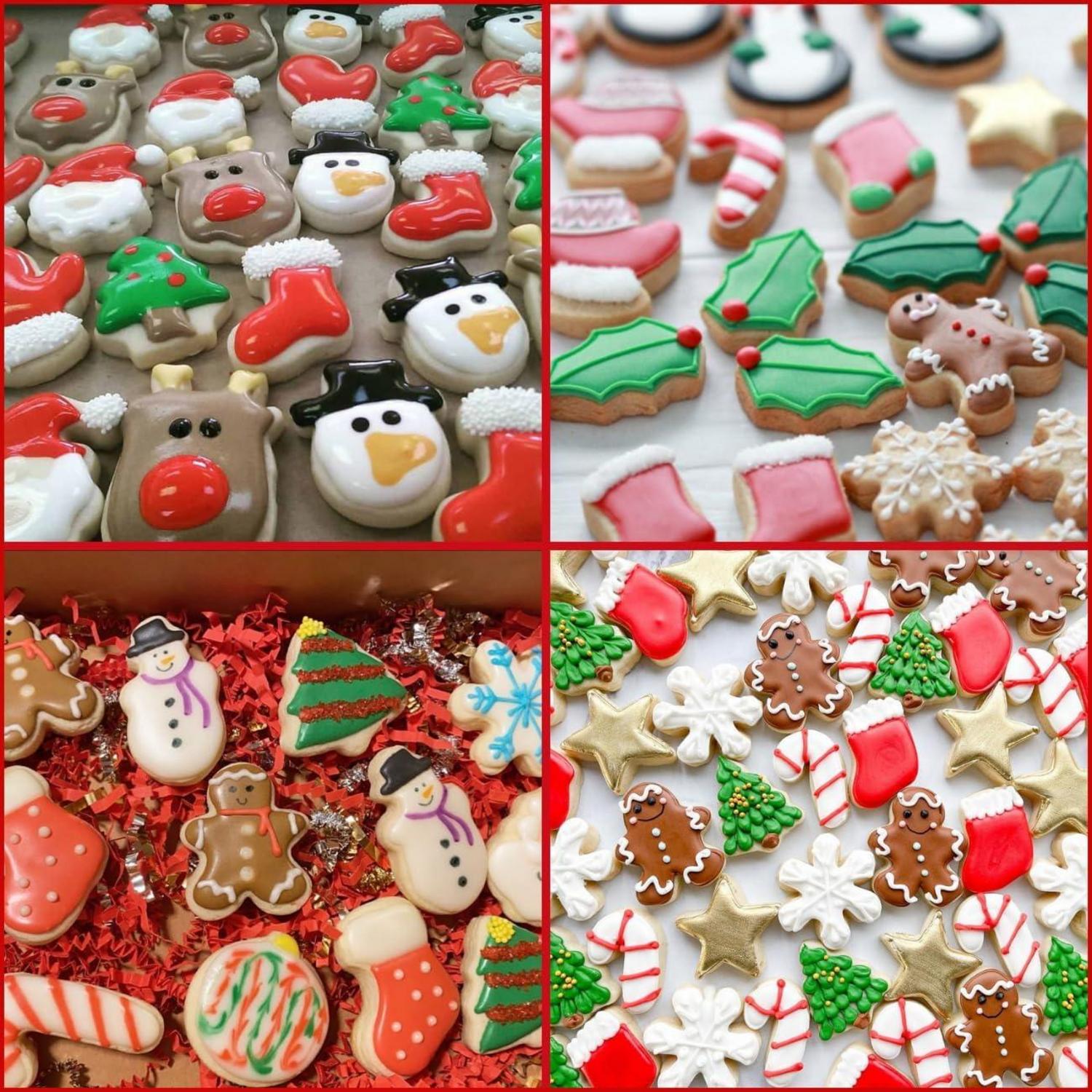 Weihnachts Ausstechformen Set 20 tlg. Edelstahl Mini Lebkuchenmann Baum