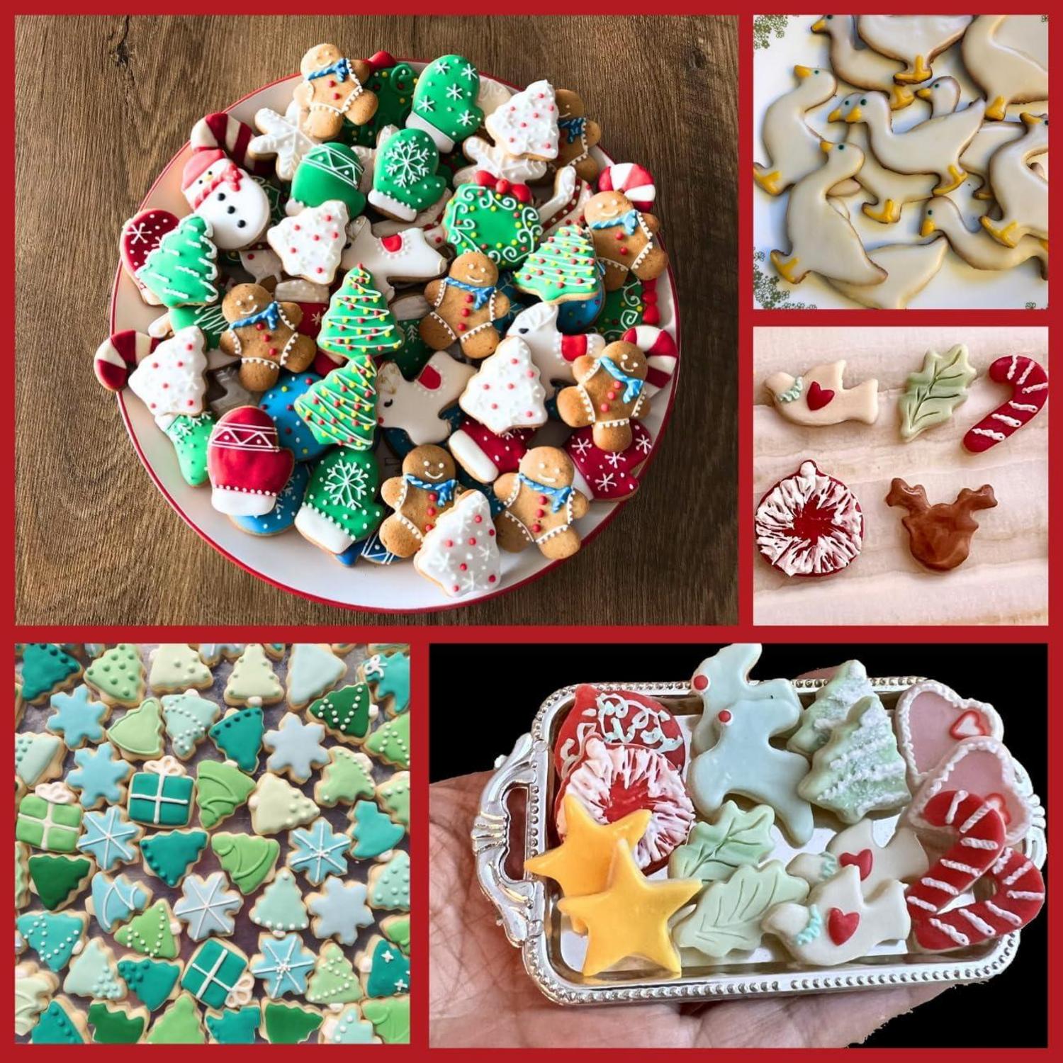 Weihnachts Ausstechformen Set 20 Stück Mini Edelstahl Lebkuchenmann