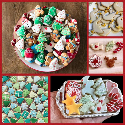 Weihnachts Ausstechformen Set 20 Stück Mini Edelstahl Lebkuchenmann