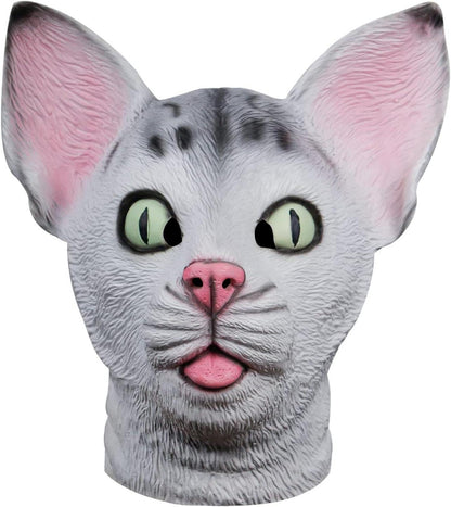 Realistische Latex Katzenmaske für Halloween Party Maskerade