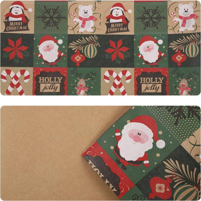 Weihnachts-Geschenkpapierrolle 43cm x 15m Kraftpapierrolle
