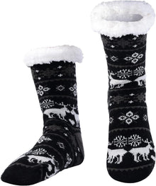 Warme Dicke Anti-Rutsch Hausschuhe Socken Thermo Wintersocken mit