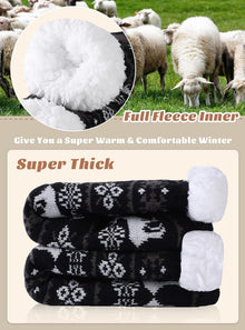Herren Warme Dicke Thermo Wintersocken mit Anti Rutsch Sohle