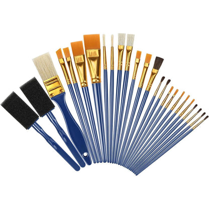 Halobios 25 Stück Künstler Pinsel Set Aquarell Acryl