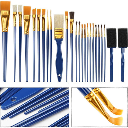Halobios 25 Stück Künstler Pinsel Set Aquarell Acryl