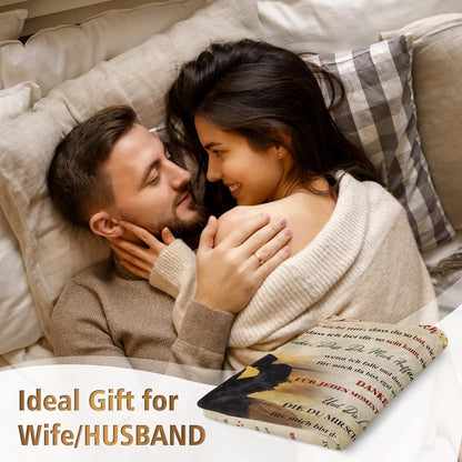 Valentinstag Geschenk Kuscheldecke für Paare 130x150 cm