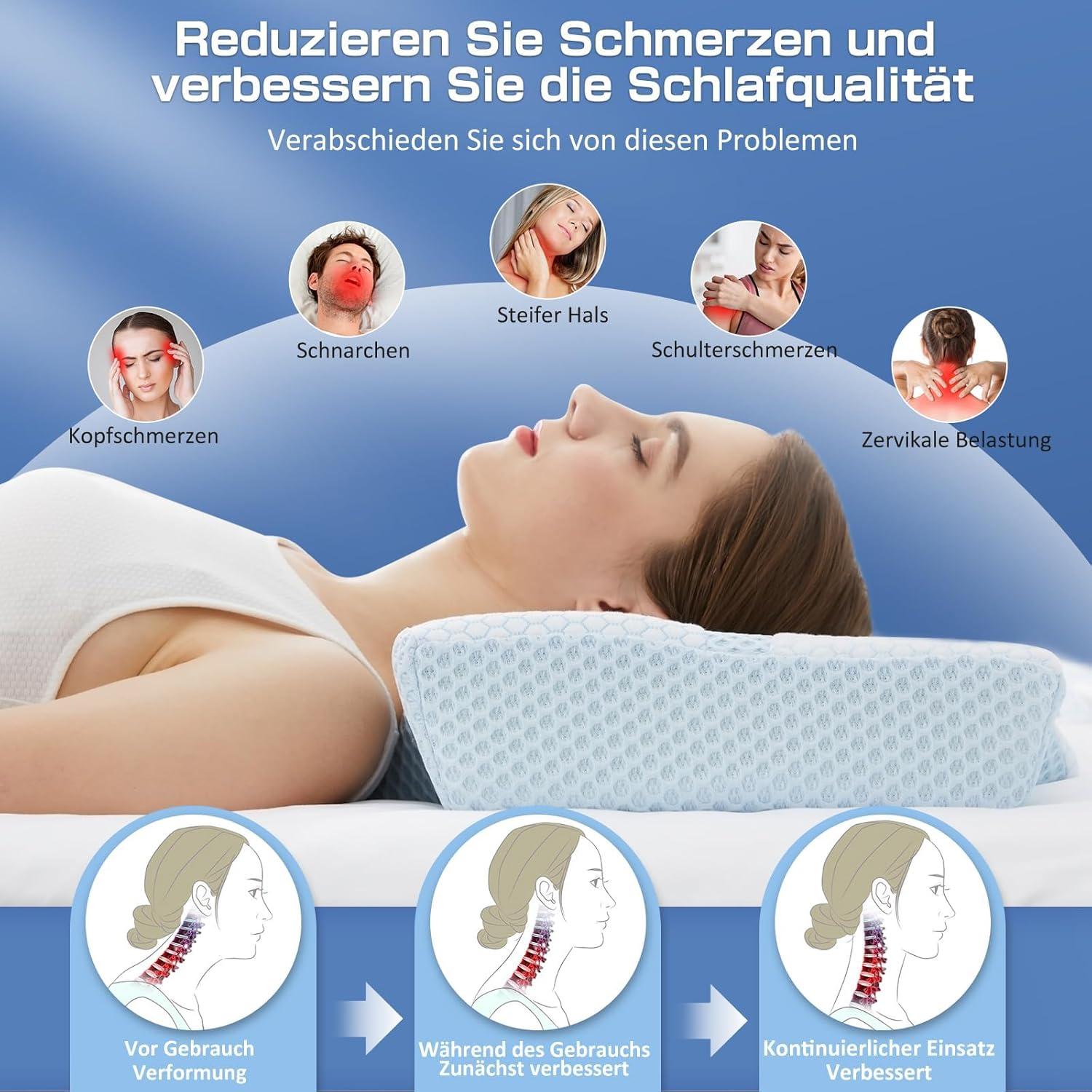 Memory Foam Orthopädisches Nackenkissen für Nacken- und
