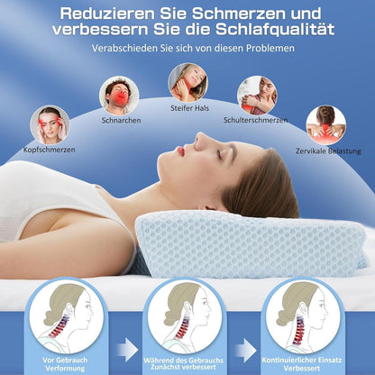 Memory Foam Orthopädisches Nackenkissen für Nacken- und