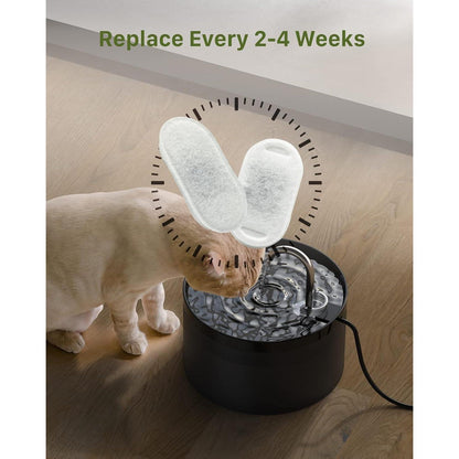 Katzenbrunnen Filter 4 Stück + 4 Schaumstofffilter