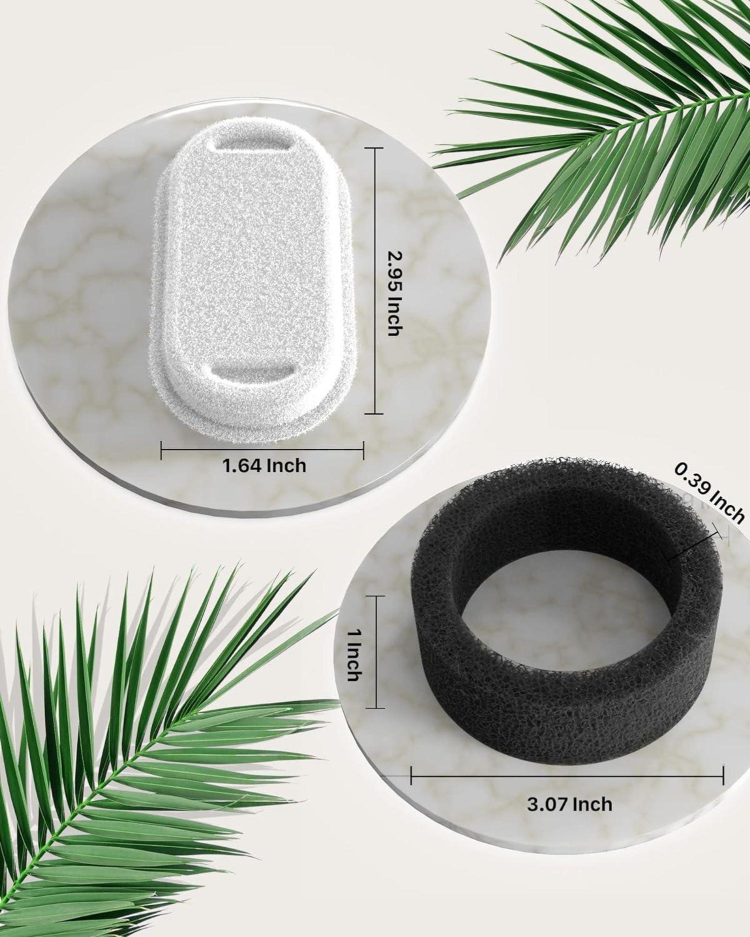Filter für Katzenbrunnen, 4 Stück Filter + 4 Stück Schaumstofffilter