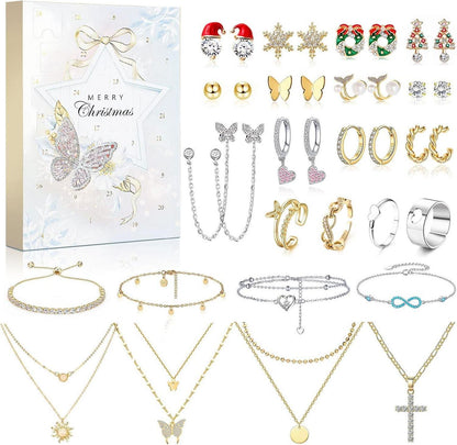 Schmuck Adventskalender 2024 für Damen mit 24 Überraschungen