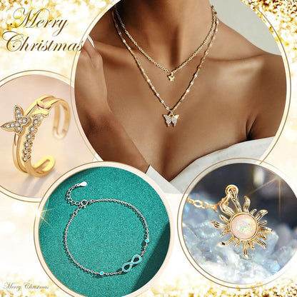 Adventskalender 2024 Schmuck Frauen Teenager Weihnachten 24 Überraschungen