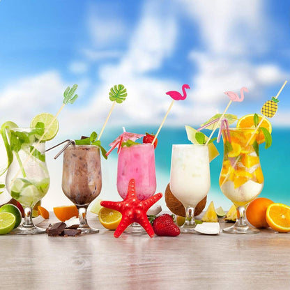 Party Zubehör 140 Stück Cocktail Deko Schirmchen Strohhalme
