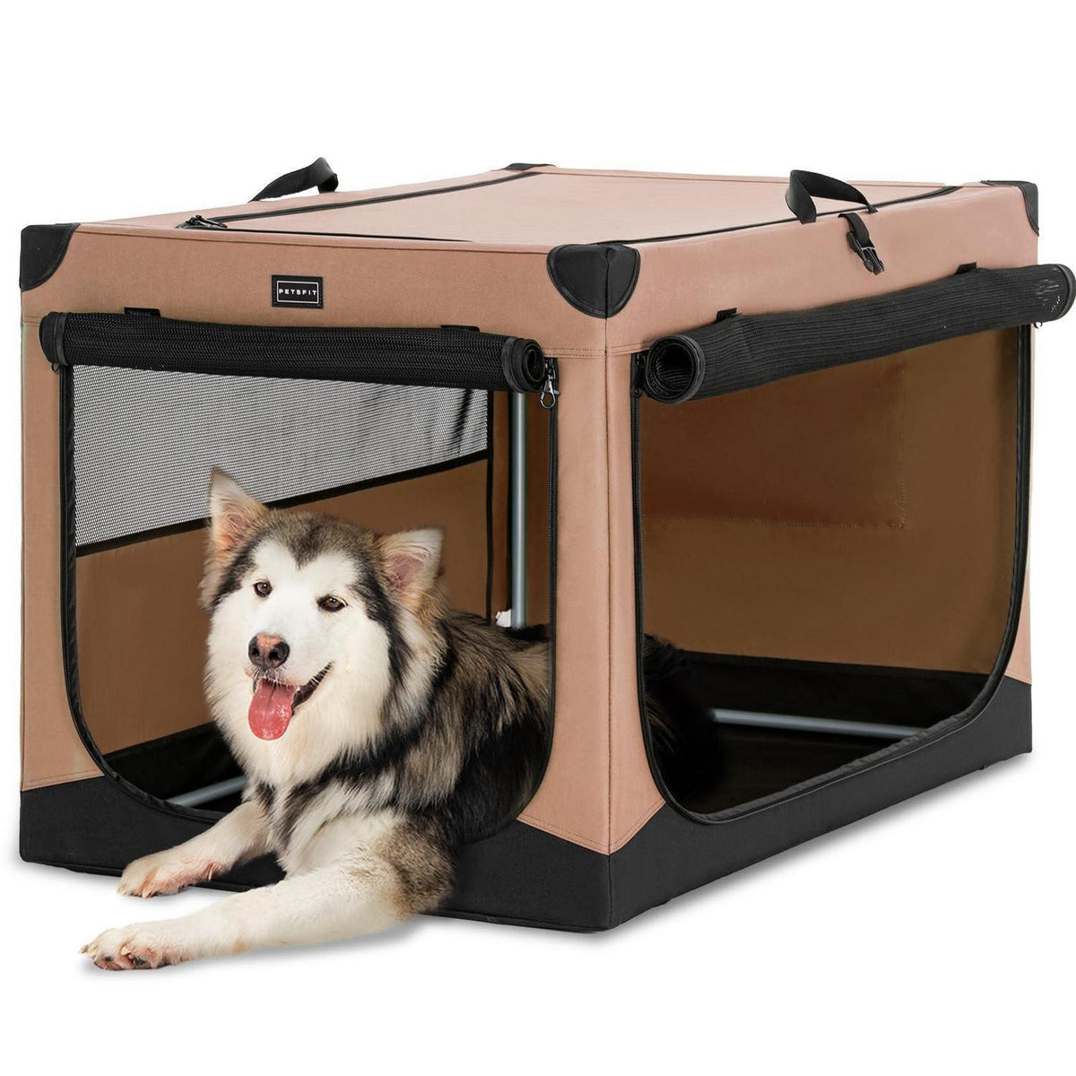 Faltbare Hundebox mit Stoffbezug – Sicher & Komfortabel für Reisen