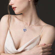Herz Geburtsstein Kette Damen 925 Silber Schmetterling