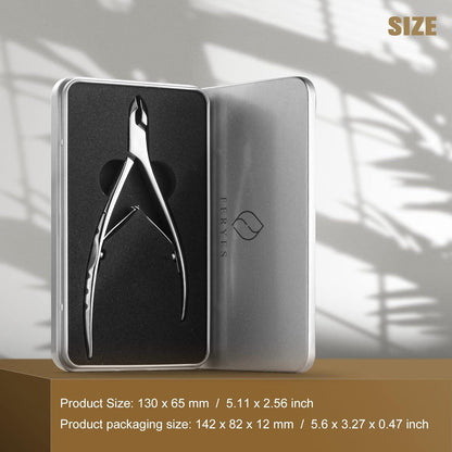 Nagelhautknipser 6 mm Vollbacke Edelstahl Nagelhautschieber 2-in-1