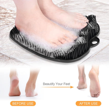 ACWOO Fußbürste Große Fußmassage Pad Rutschfeste Saugnäpfe Schwarz