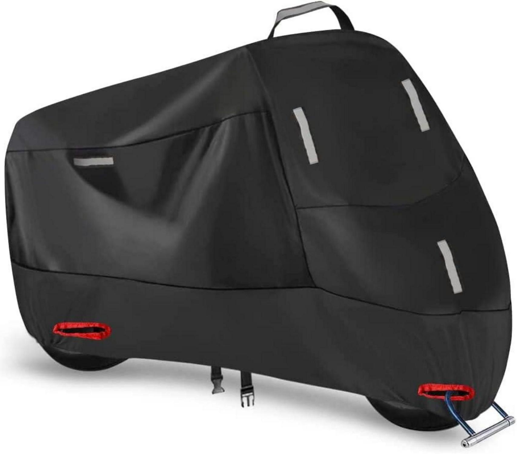 Motorradabdeckung 300D Oxford Wasserdicht 5 Reflektionsstreifen XXXXL
