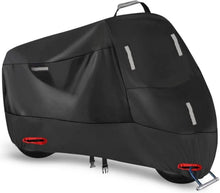Motorradabdeckung 300D Wasserdicht Oxford Schwarz Silber L