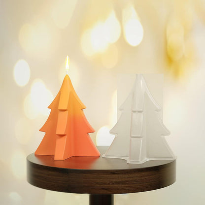 Weihnachtsbaum Kerzenform Silikon 2er Set DIY Gießformen