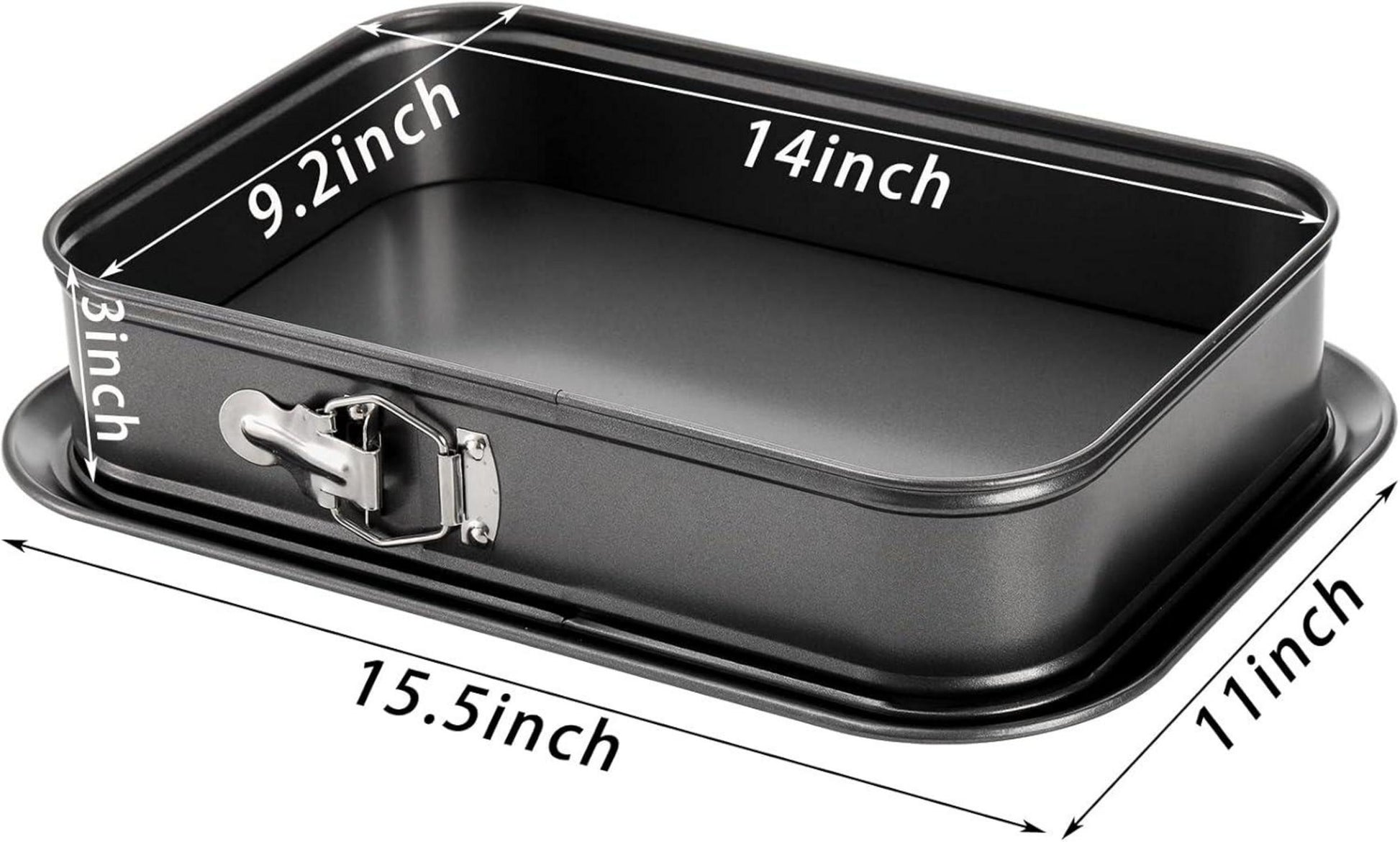 Rechteckige Antihaft-Käsekuchenform 39,3 x 27,8 x 7,7 cm