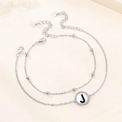 Personalisiertes Buchstaben Armband Damen 925 Silber